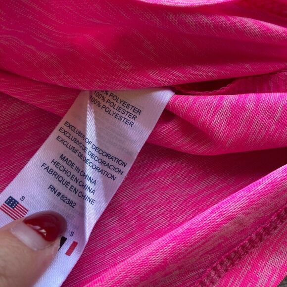 Champion Girls Top Size Small Performance Pink Heathered Athletic Long Sleeve - Picture 5 of 11